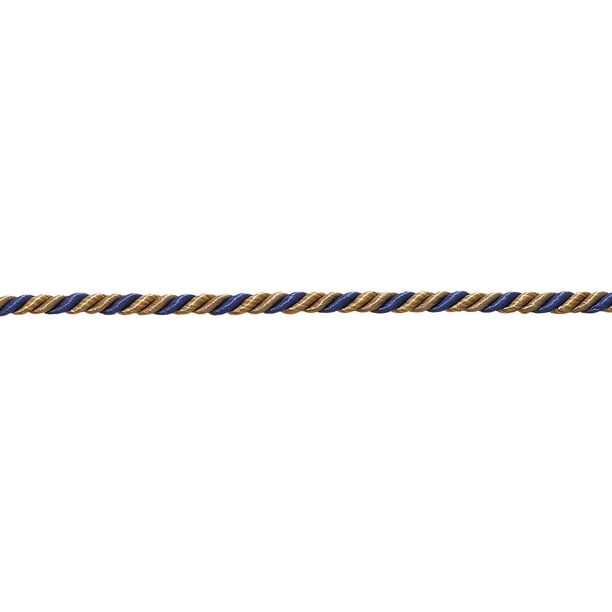 Navy Taupe 5817 36 Ft // 11M 12 Yard Value Pack of Small Navy Blue Taupe Baroque Collection 3//16 inch Decorative Cord Without Lip Style# 316BNLPK Color